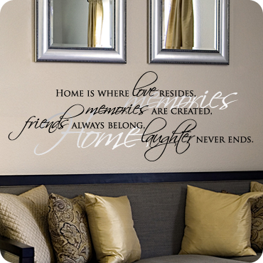 Home Is Where Love Resides Memories Are Created Friends Are Always Welcome  And Laughter Never Ends.