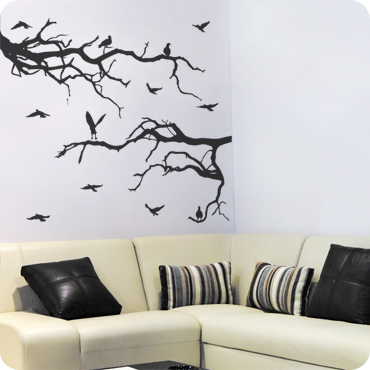 Halloween: Scarecrow Mural - Removable Wall Adhesive Wall Decal XL